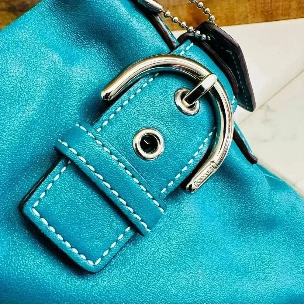 Coach Vintage Soho Slim Buckle Small Hobo Leather Bag